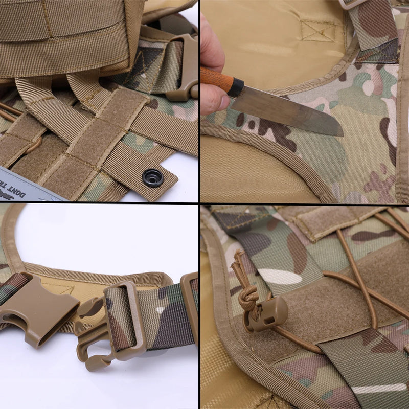 Tactical Dog Harnesses Pet Training Vest Military Dog