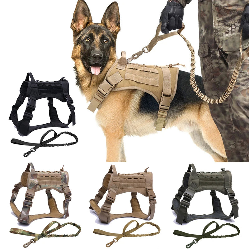 Tactical Dog Harnesses Pet Training Vest Military Dog