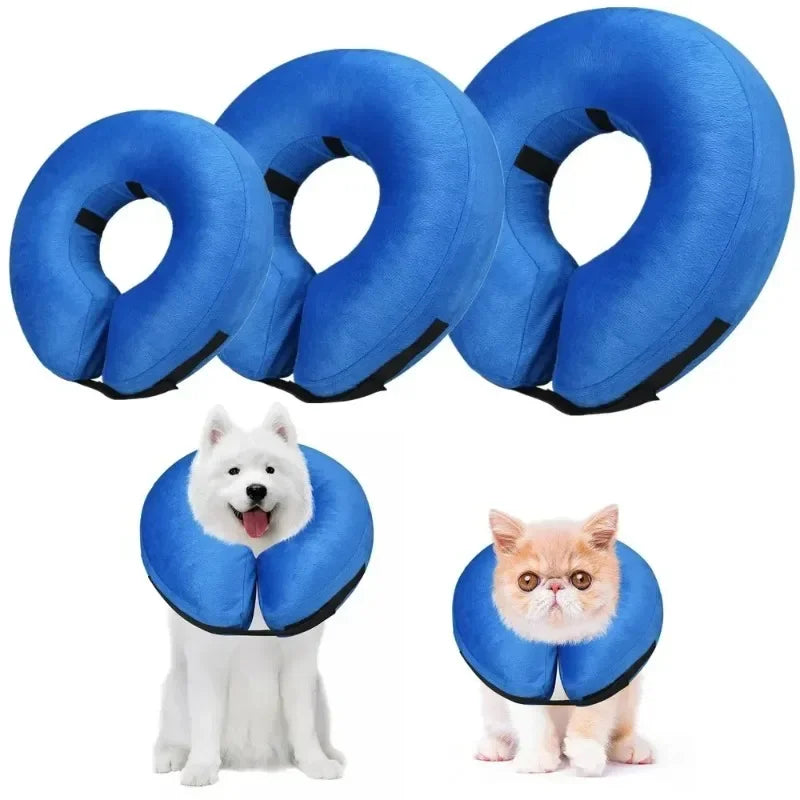 Dog Cones After Surgery, Protective Inflatable Dog Collar Pet Recovery Collar