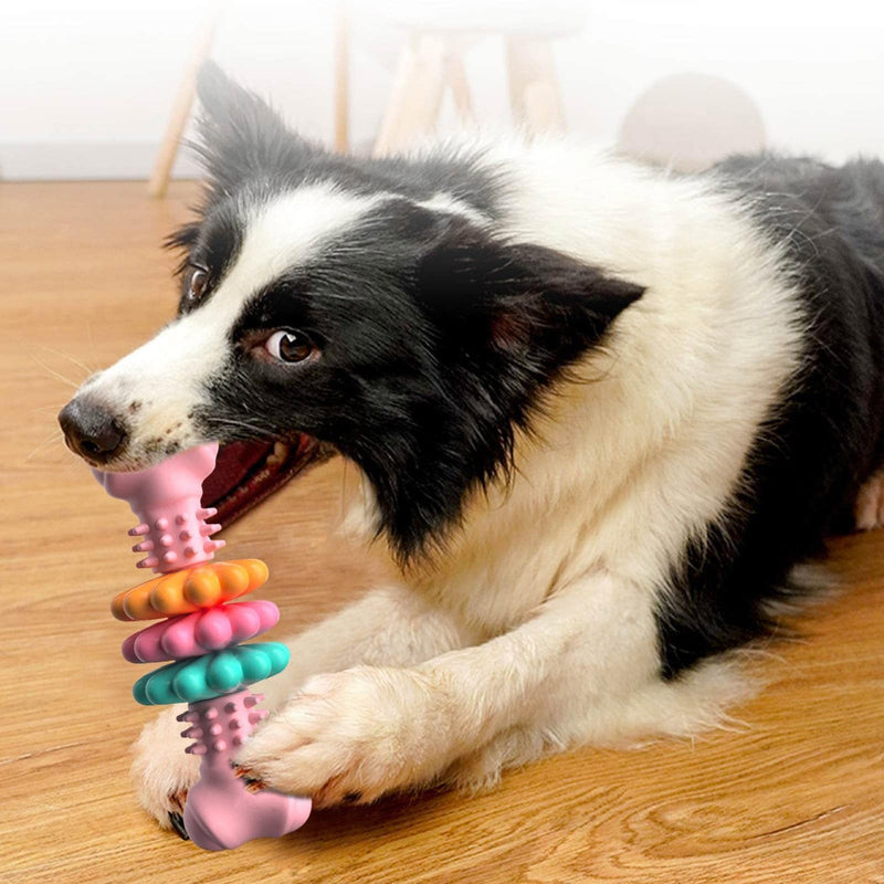 Indestructible TPR Bone Chew Toy for Dogs – Teeth Cleaning & Bite Resistant